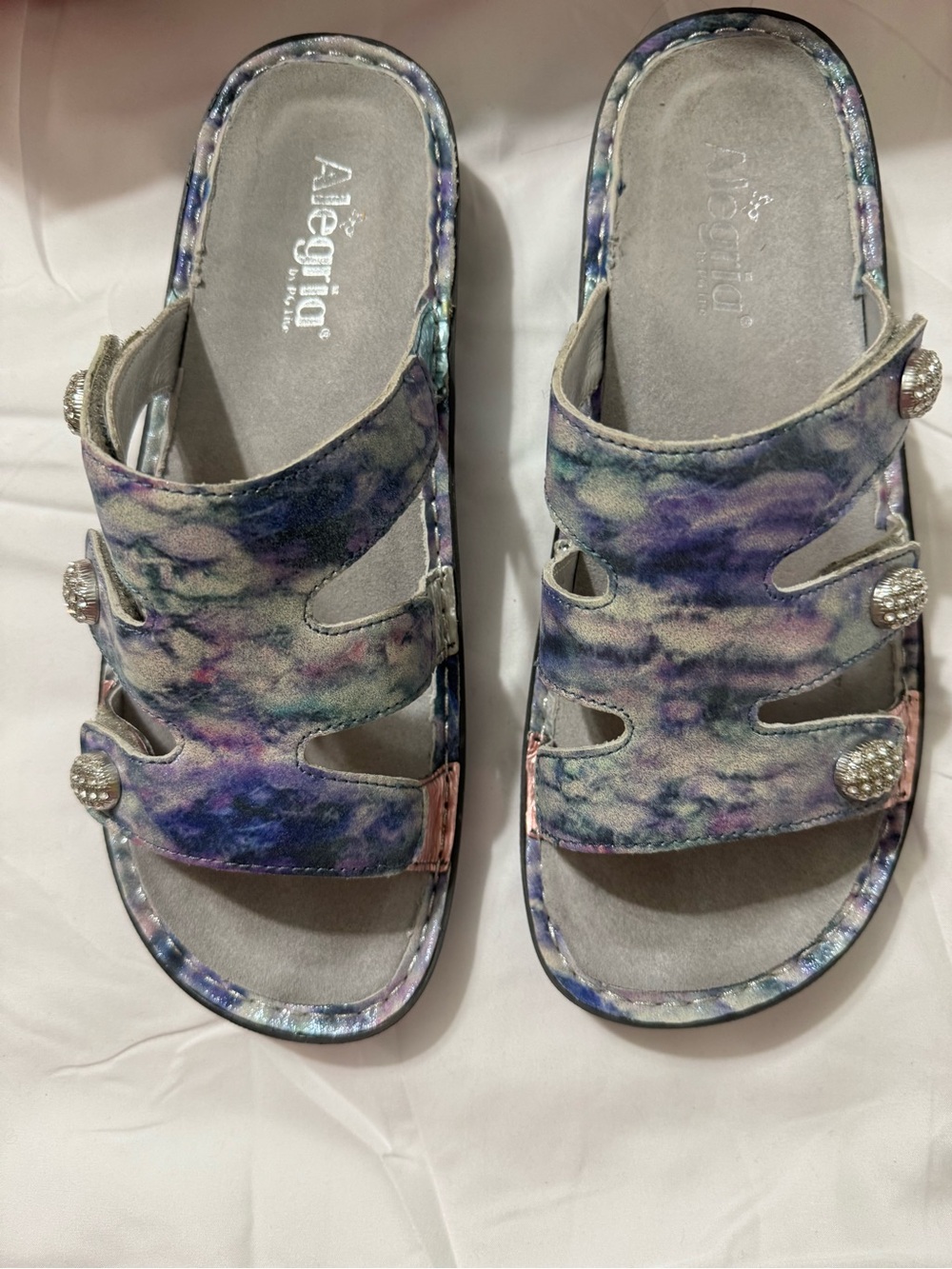 Alegria Venice Sandals Size 41 Impressionista Comfort Walking Slides EUC - Picture 5 of 7